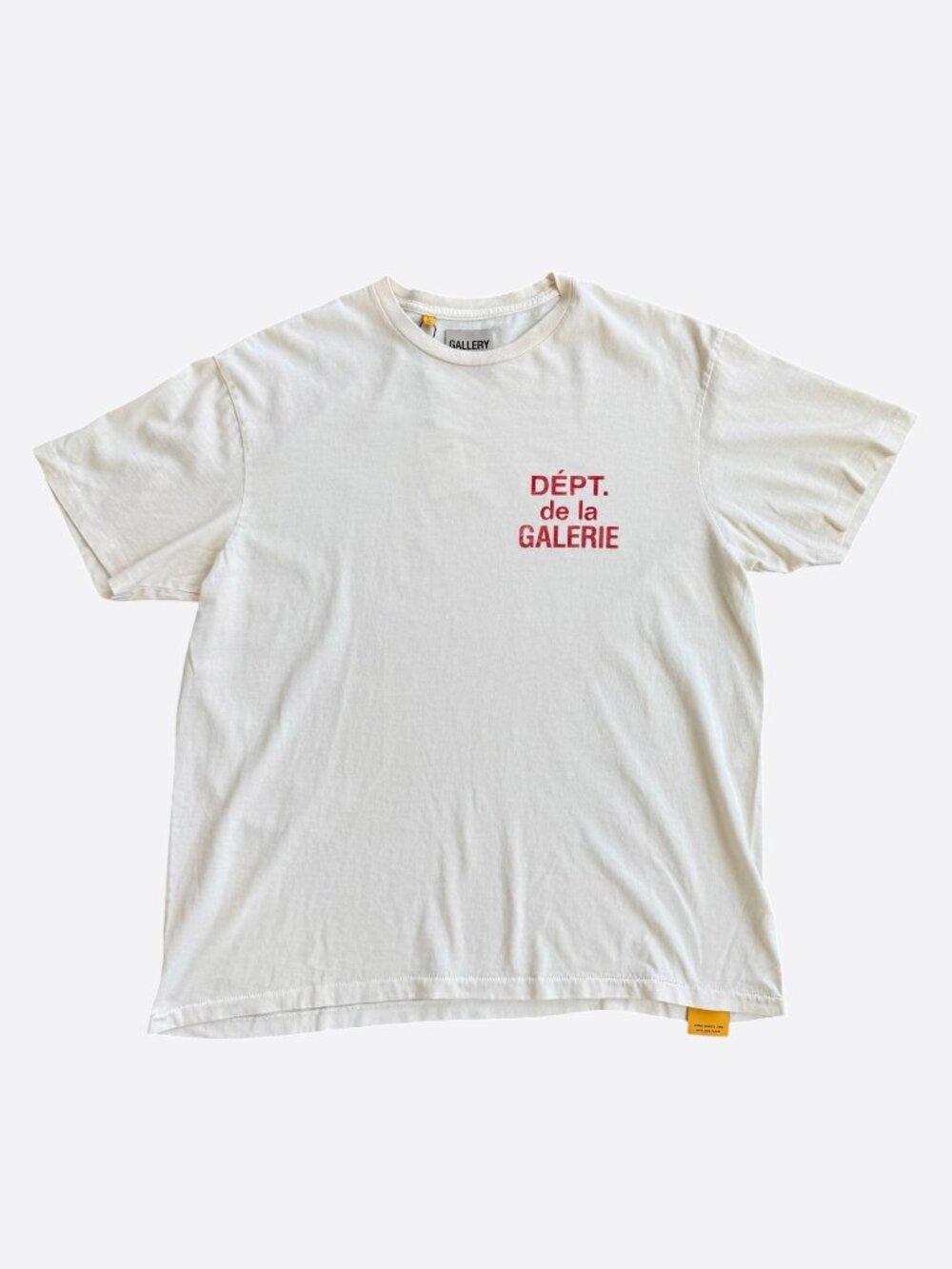 Gallery Dept Cream & Red French Logo T-Shirt